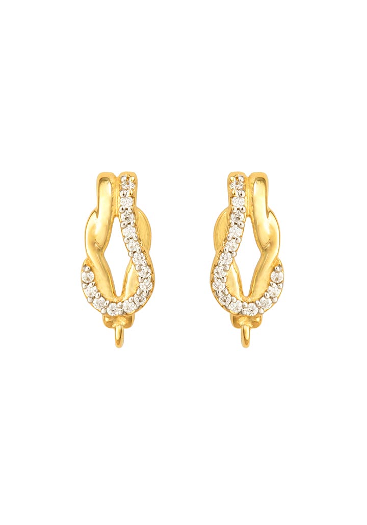 Sincere 14KT Gold Stud Earring By OROSIL_S14KE002