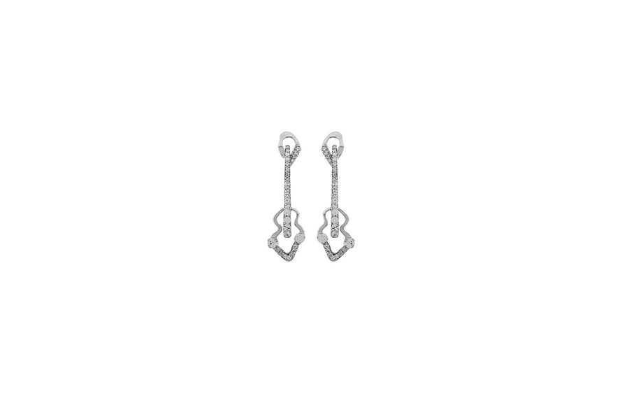 Silver Crystal Earring KCE00006
