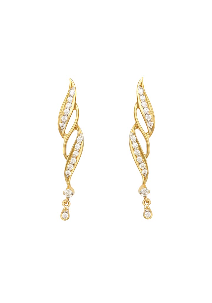 Sincere 14KT Gold Stud Earring By OROSIL_S14KE029