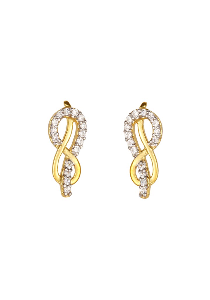 Sincere 14KT Gold Stud Earring By OROSIL_S14KE001