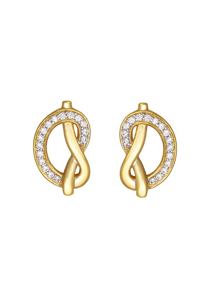 Sincere 14KT Gold Stud Earring By OROSIL_S14KE003