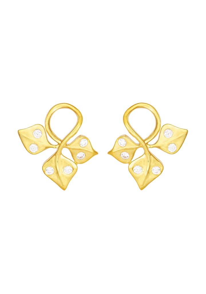Sincere 14KT Gold Stud Earring By OROSIL_S14KE009