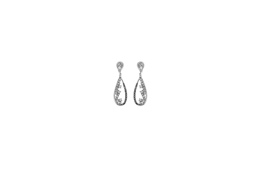 Silver Crystal Earring KCE00016