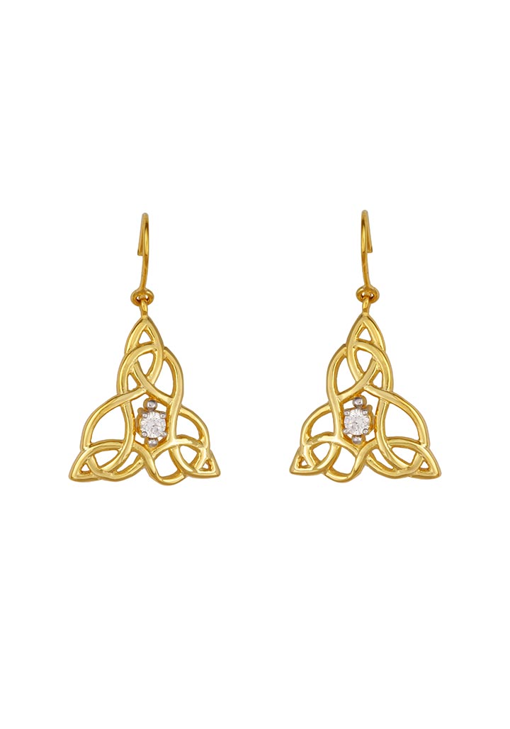 Sincere 14KT Gold Drop Earring By OROSIL_S14KE035