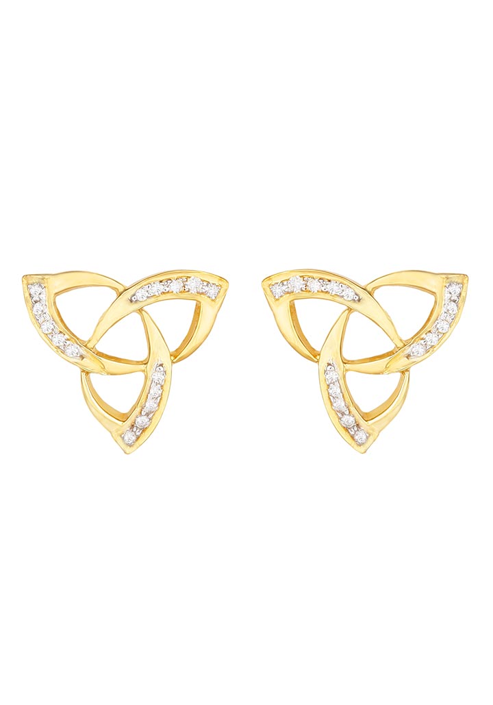 Sincere 14KT Gold Stud Earring By OROSIL_S14KE039