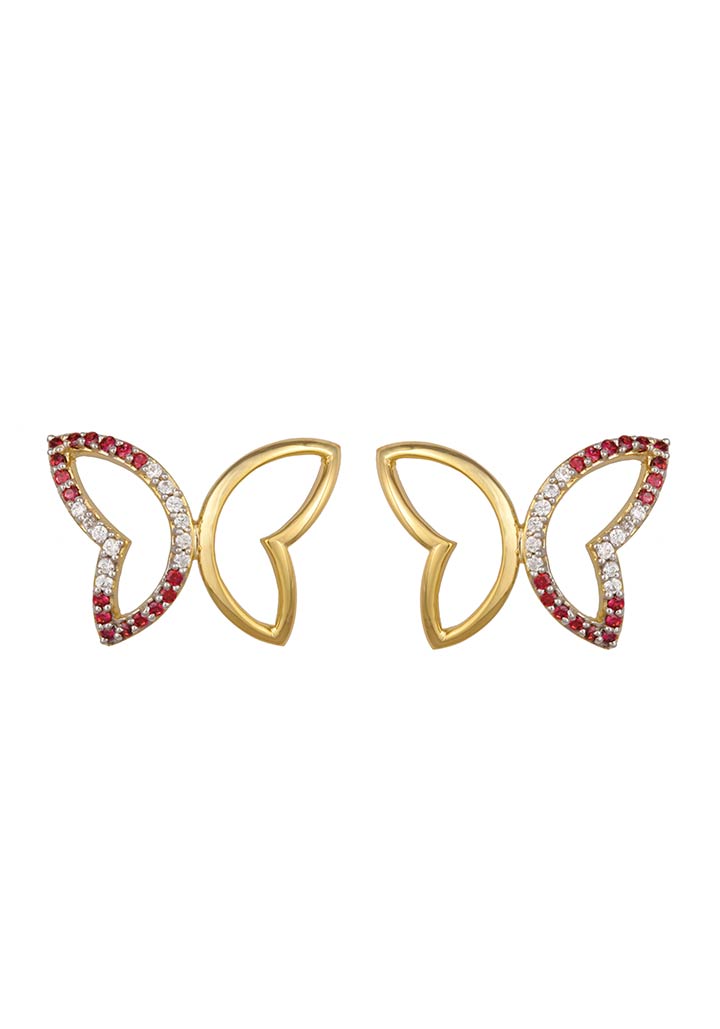 Sincere 14KT Gold Stud Earring By OROSIL_S14KE051
