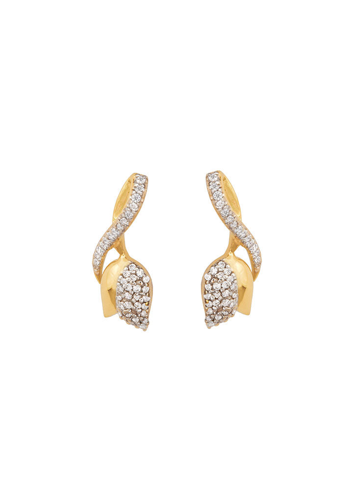 Sincere 14KT Gold Stud Earring By OROSIL_S14KE052