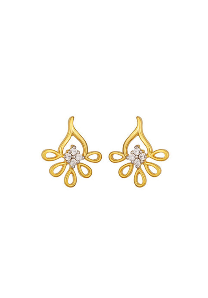 Sincere 14KT Gold Stud Earring By OROSIL_S14KE070