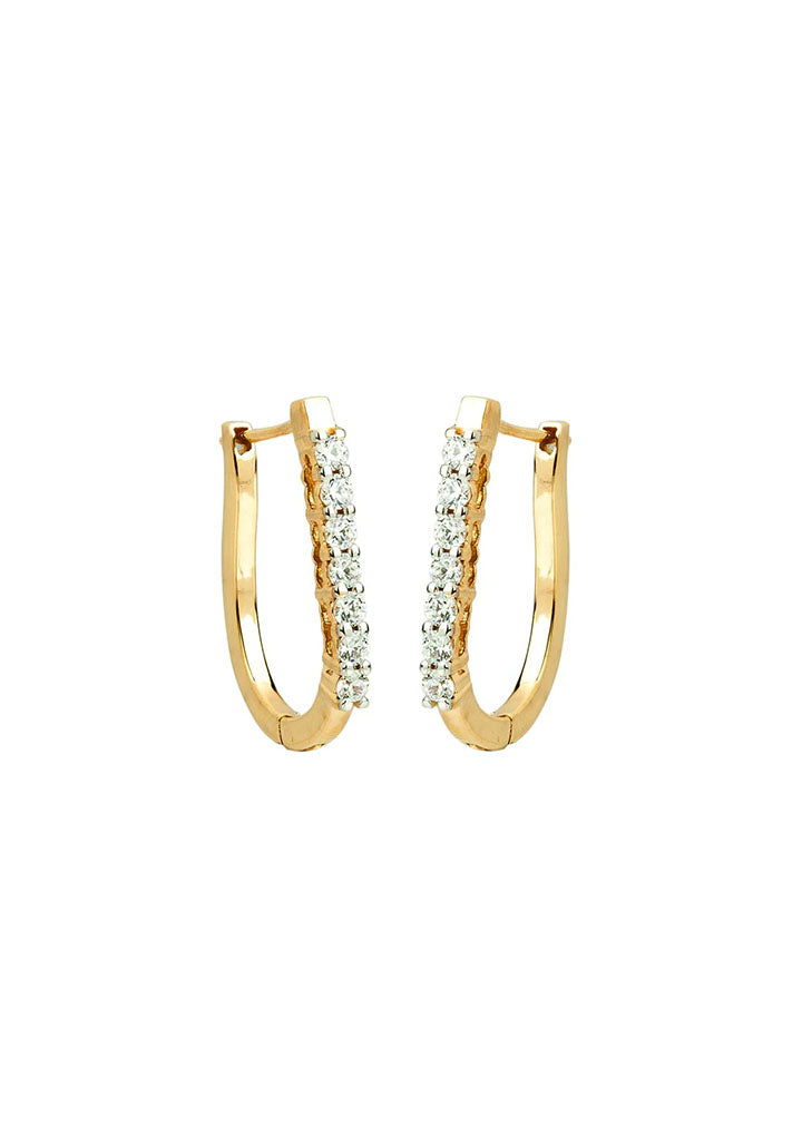 Sincere 14KT Gold Stud Earring By OROSIL_S14KE145