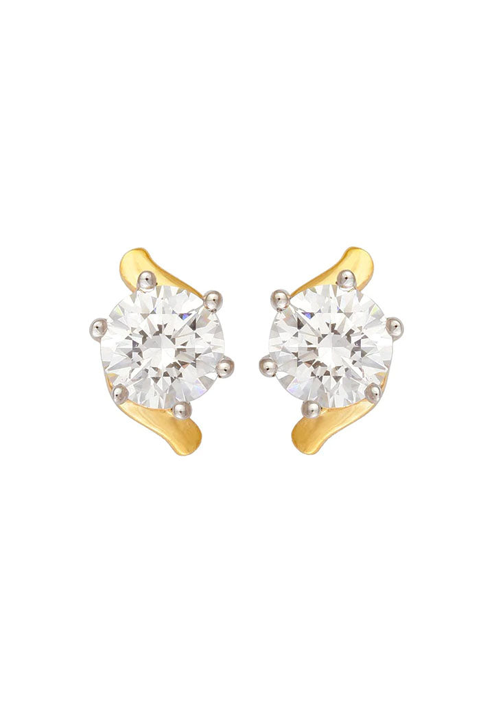Sincere 14KT Gold Stud Earring By OROSIL_S14KE116