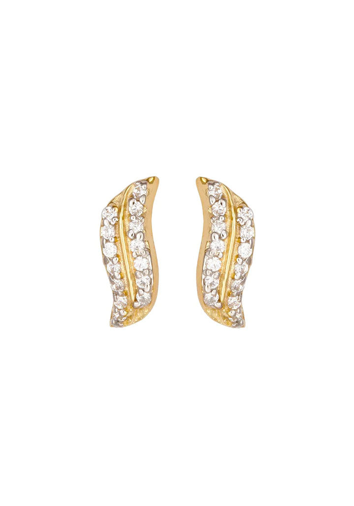 Sincere 14KT Gold Stud Earring By OROSIL_S14KE100
