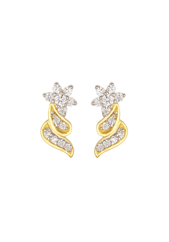 Sincere 14KT Gold Stud Earring By OROSIL_S14KE094