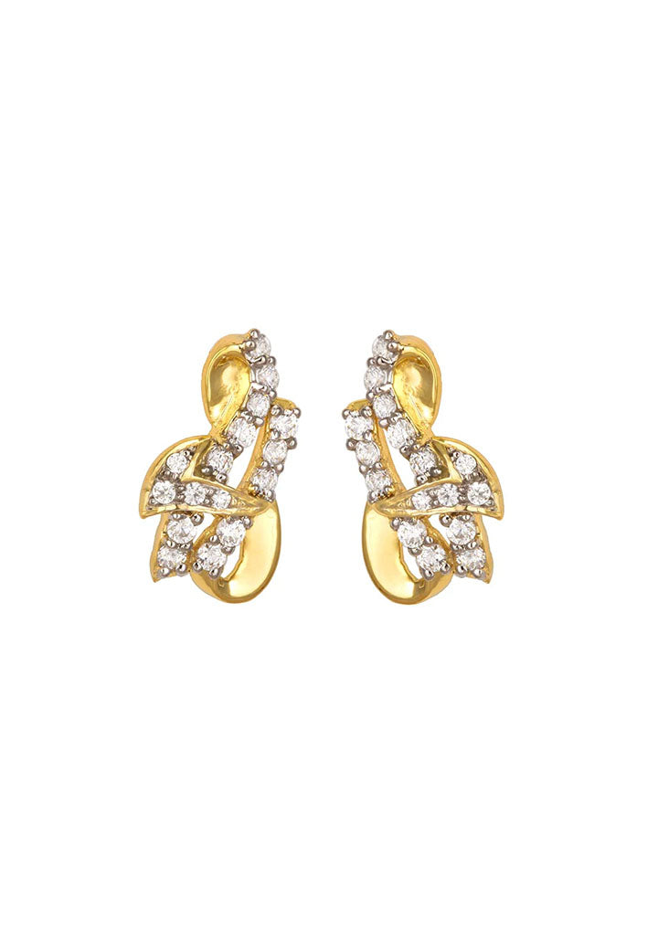 Sincere 14KT Gold Stud Earring By OROSIL_S14KE080