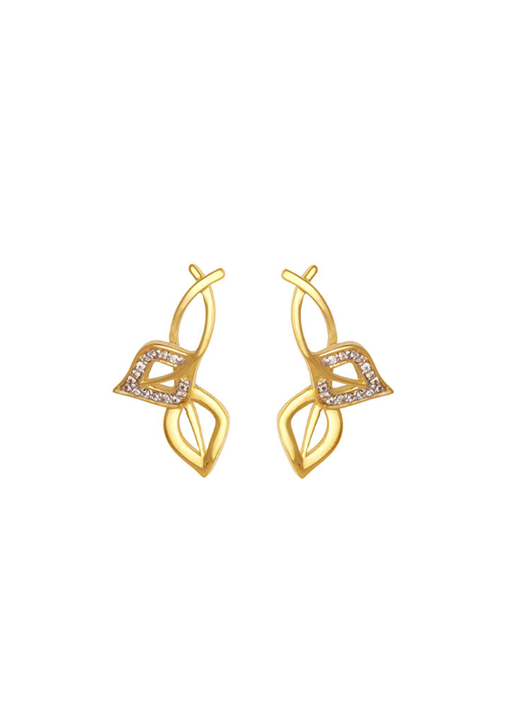 Sincere 14KT Gold Stud Earring By OROSIL_S14KE101