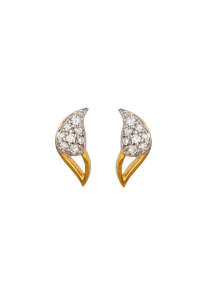 Sincere 14KT Gold Stud Earring By OROSIL_S14KE079