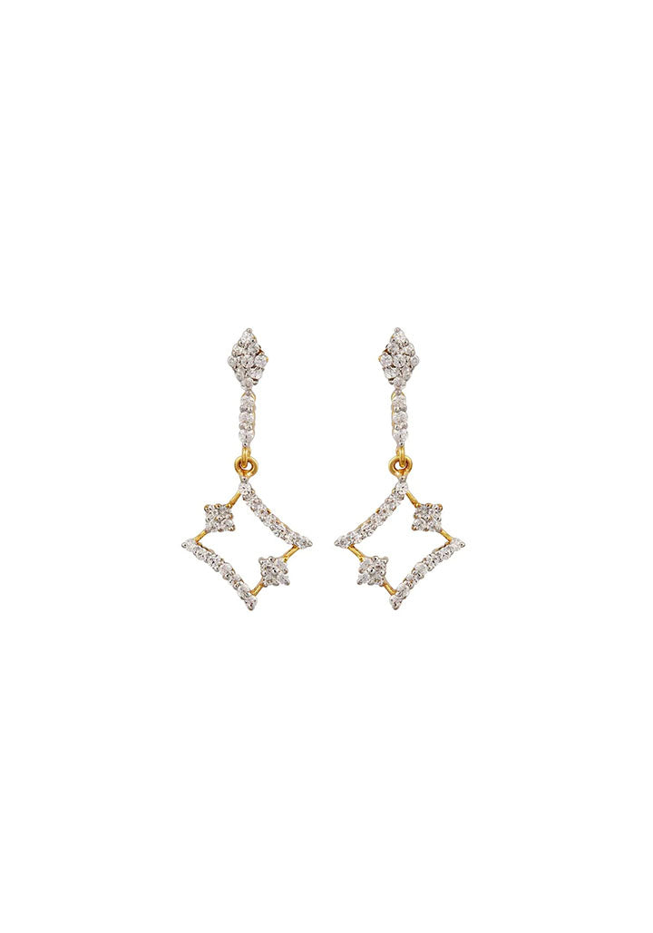 Sincere 14KT Gold Drop Earring By OROSIL_S14KE132
