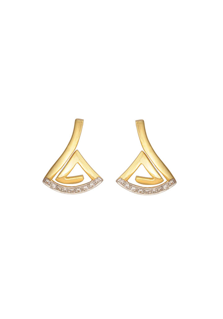 Sincere 14KT Gold Stud Earring By OROSIL_S14KE028