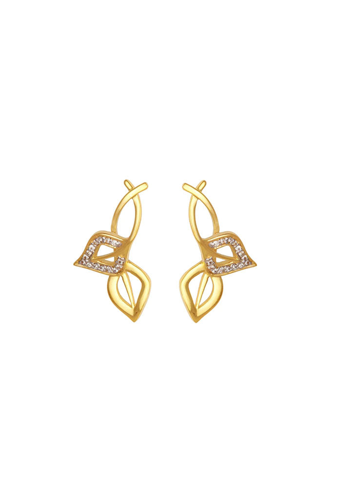 Sincere 14KT Gold Stud Earring By OROSIL_S14KE010