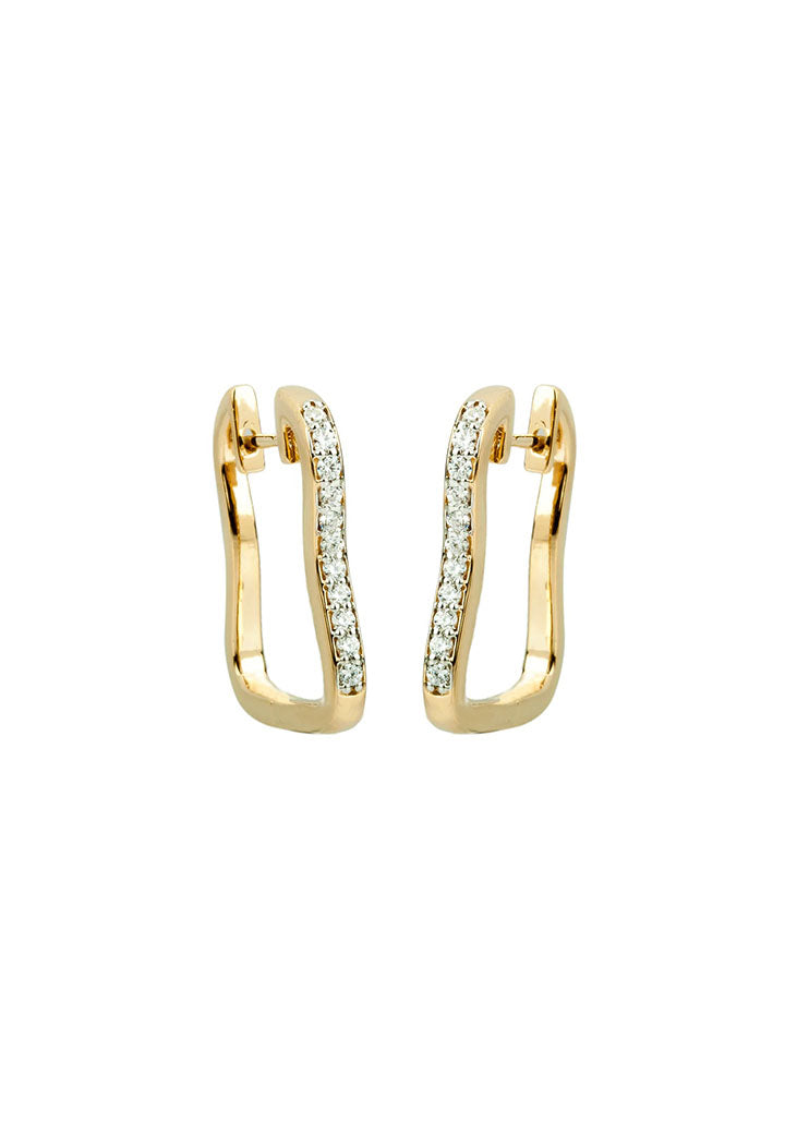 Sincere 14KT Gold balli Earring By OROSIL_S14KE143